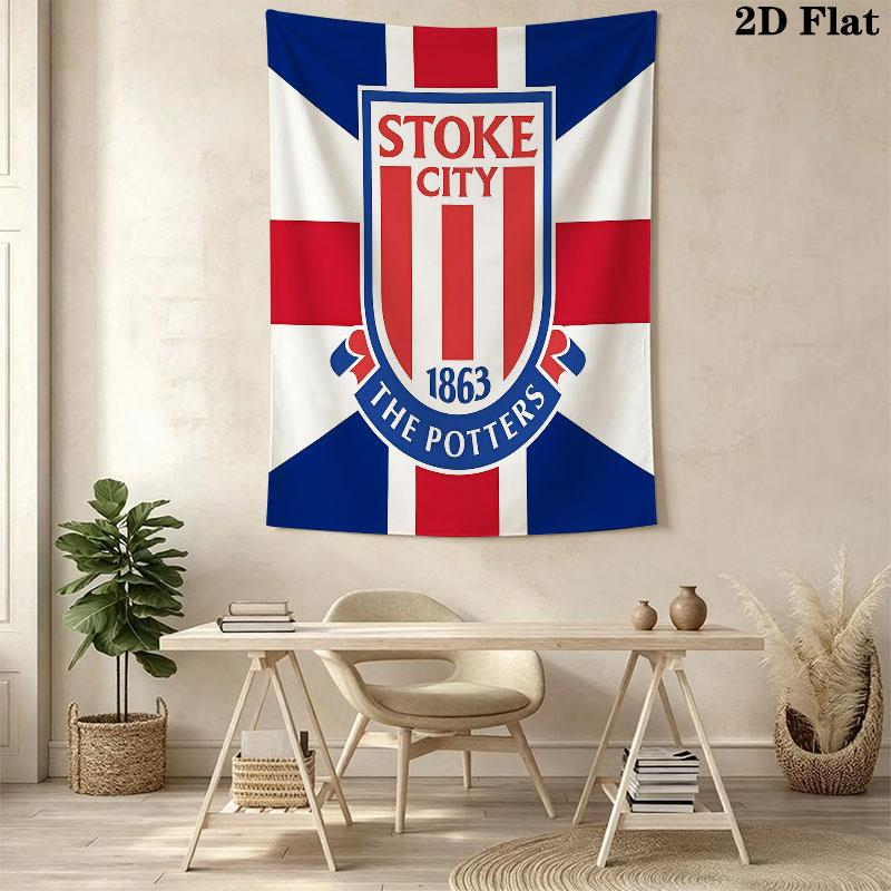 SCFC logo Wall Hanging Printed Fabric Blanket Decorative Tapestries for Bedroom Living Room Home Decor