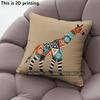 African Wildlife Geometric Pillow Covers Pattern Cushion Cover Suitable for Sofa Bedroom Car Pillow Cover