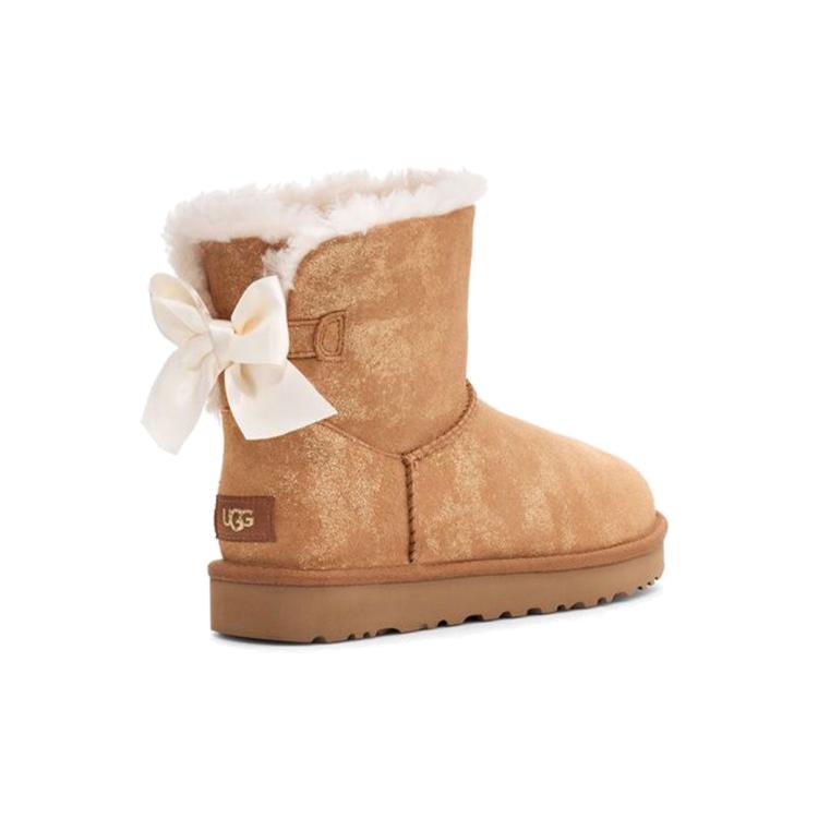 UGG Мини Бэйли Боу Глиммер Каштановый Женский 1125795-CHE
