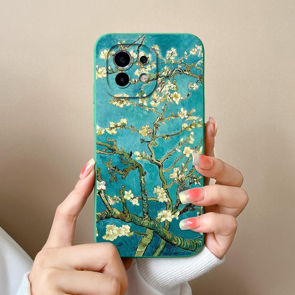 For Xiaomi Mi 11 Lite/Mi 11 Pro Phone Case Full Protection Cute Back Cover For Mi11 Lite Mi 11Pro Soft Liquid Silicone Bumpers