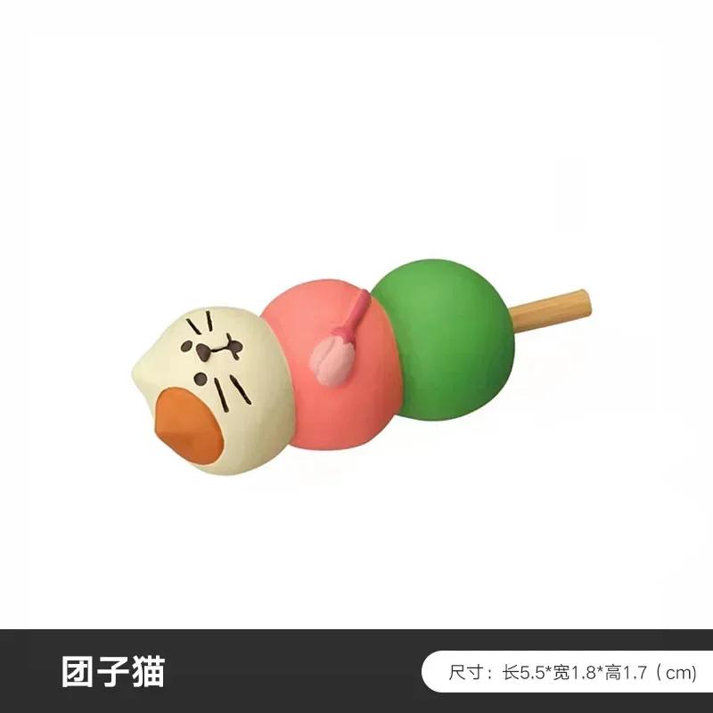 Zakka Япония Чайный домик Кот Япония Украшение Фигурки Полимерная глина Коллекционный Домашний декор Аксессуары для стола Украшение сцены Подарки