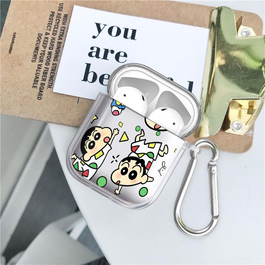 Cartoon Crayons Shinchan Clear Earphone Cases Cover Case For Airpods Pro 1 Pro3 2 4 Pro2 3