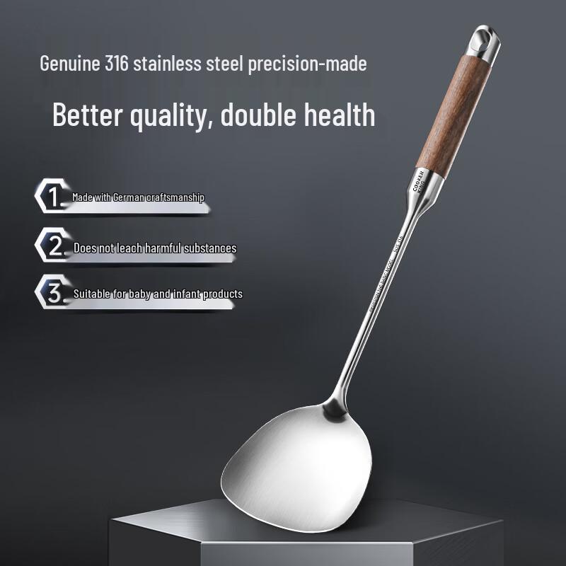 5-Piece 316 Stainless Steel & Rosewood Kitchen Utensil Set