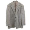 Burberrys Sanyo Shokai Made In Japan Check Pattern Linen Blend Wool Tailored Jacket Men's Used