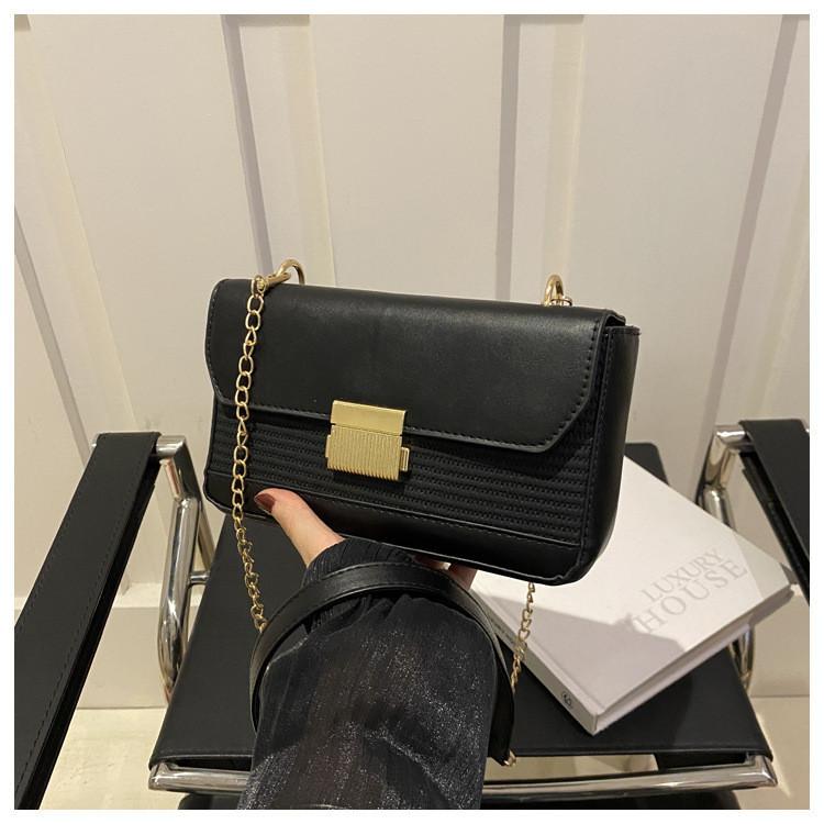 Stylish Urban Chic Small Crossbody Bag Retro Fashion Pu Leather With Lock Closure