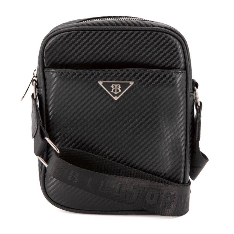 Carbon Bag with Stitching 20x24x5cm Man BILL TORNADE