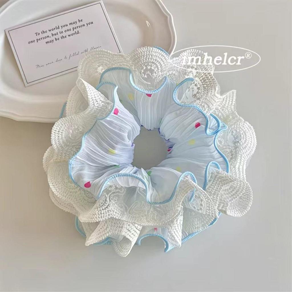 French-Korean Double-Layer Ballet Lace Extra Large Hair Scrunchie