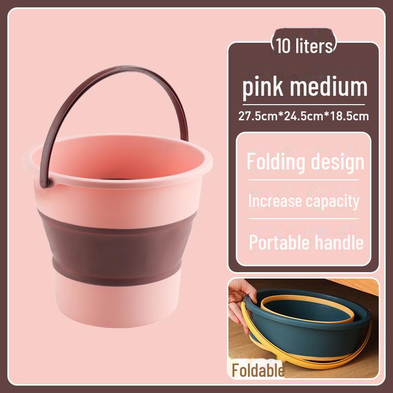 Прочное складное пластиковое ведро большой емкости для дома, рыбалки на открытом воздухе и мытья автомобиля