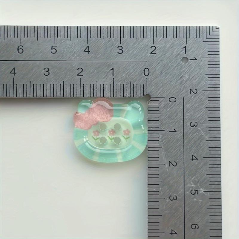 Jelly Printed Cat Buckles DIY Sewing Kit Clothing Craftsmanship Decorative Cute Resin Buttons
