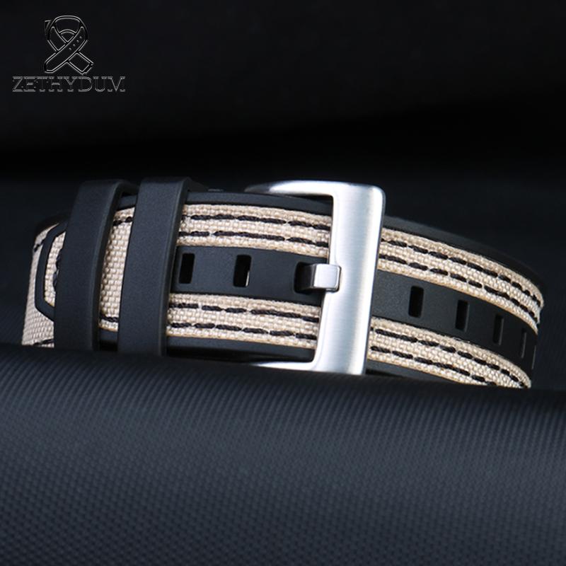 Ручной холщовый ремешок для часов Mido M038/ M038431A холщово-силиконовый ремешок для часов Мужская оригинальная цепочка для часов 22 мм Плоский интерфейс