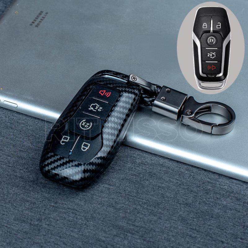 Новый Чехол-Брелок из Углеродного ABS для Ключей Автомобиля Ford Fusion Mondeo Mustang F-150 Explorer Edge Автоаксессуары