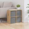 Sideboard with Drawers Artisan Oak Finish 49.5 x 22 x 47 cm