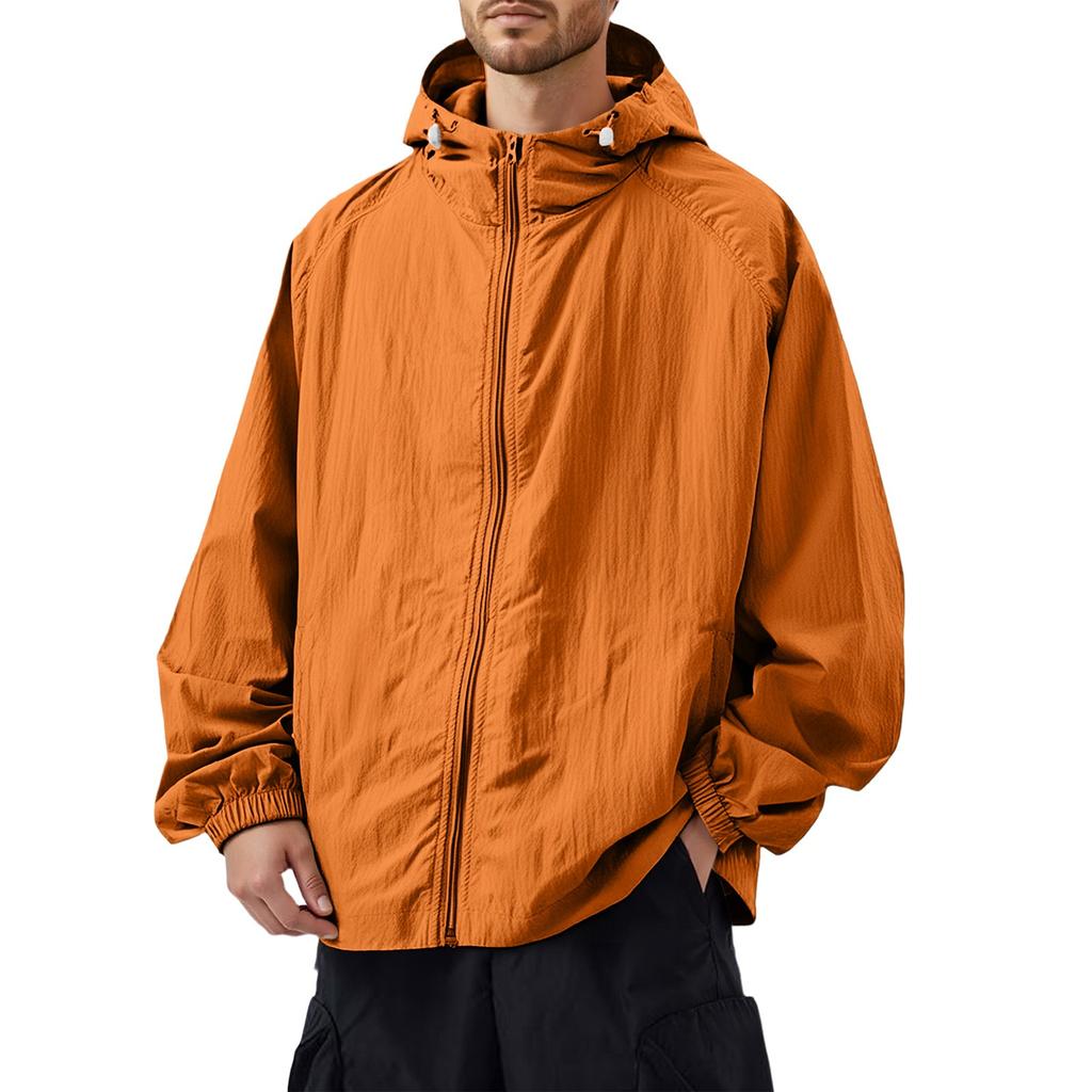 Мужская повседневная свободная солнцезащитная одежда для улицы, куртка-пуховик