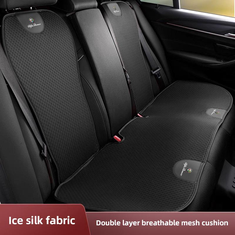 2026 Горячая ледяная шелковая подушка на сиденье автомобиля Alfa Romeo, дышащая защитная накладка, аксессуар для салона автомобиля Alfa Romeo 4C 159 166 Spider Giulia Giu