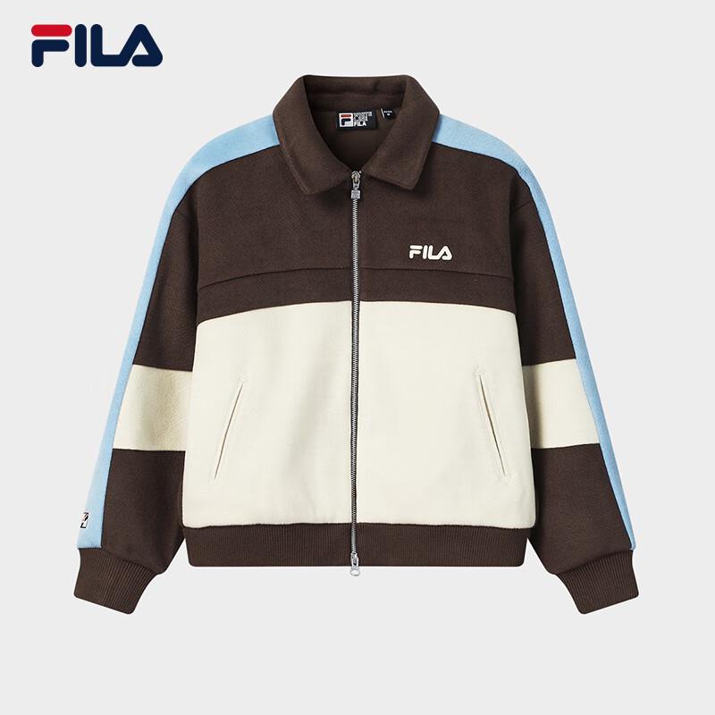 Fila Женская шерстяная куртка с капюшоном в стиле Ян Ми, колорблок