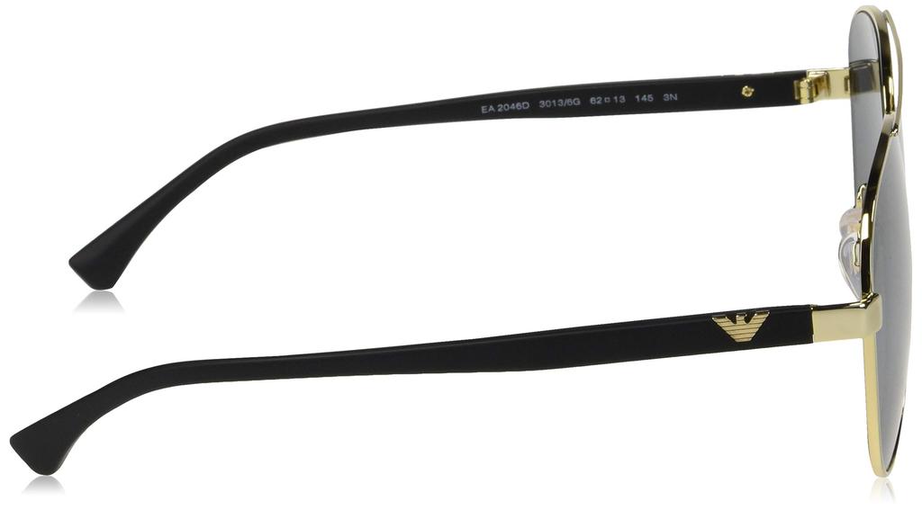 Sunglasses 0EA2046D 30136G PALE GRAY MIRROR BLACK Lens 62 [Emporio Armani] GOLD/LIGHT