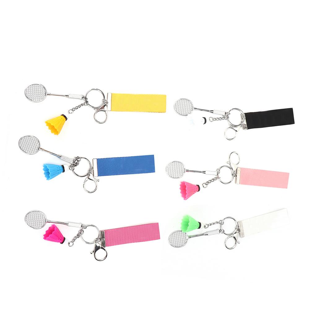 Badminton Keychain Unique Colorful Delicate Keyrings for Valentine Anniversary Birthday Gifts