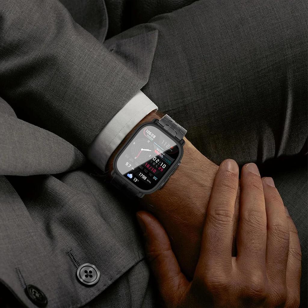 Чехол+Ремешок Для Redmi Watch 5 Active Мягкий ТПУ Чехол Для Xiaomi Redmi Watch 5 Lite Роскошный Металлический Ремешок Для Часов Браслет из Нержавеющей Стали