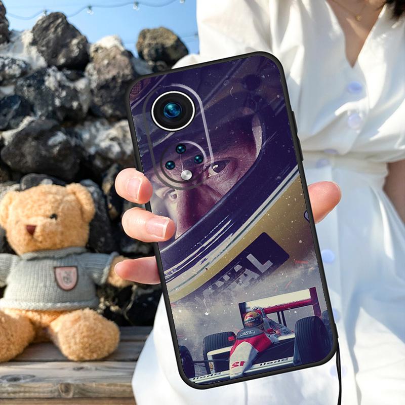 Ayrton Senna F1 Racing Case For Honor Magic 6 Pro 90 70 50 Magic 5 Lite X6 X7 X8 X9 X6a X7a X8a X9a X8b X9b Cover
