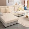 Winter Jacquard Fleece Sofa Cushion Covers Non Slip Elastic Couch Cover Universal Protective Slipcovers