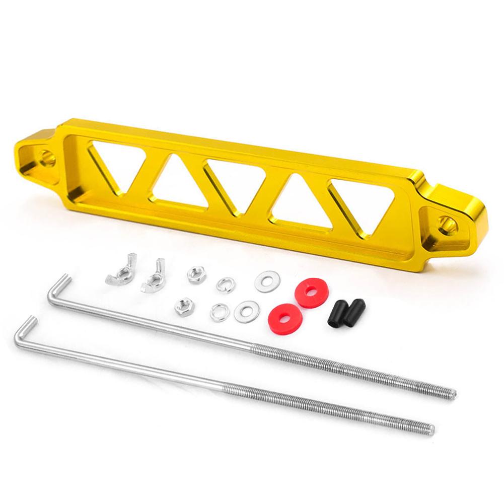 218mm Aluminum Universal Auto Car Battery Tie Down Mount Battery Holder Bracket Brace Bar Burnt Blue