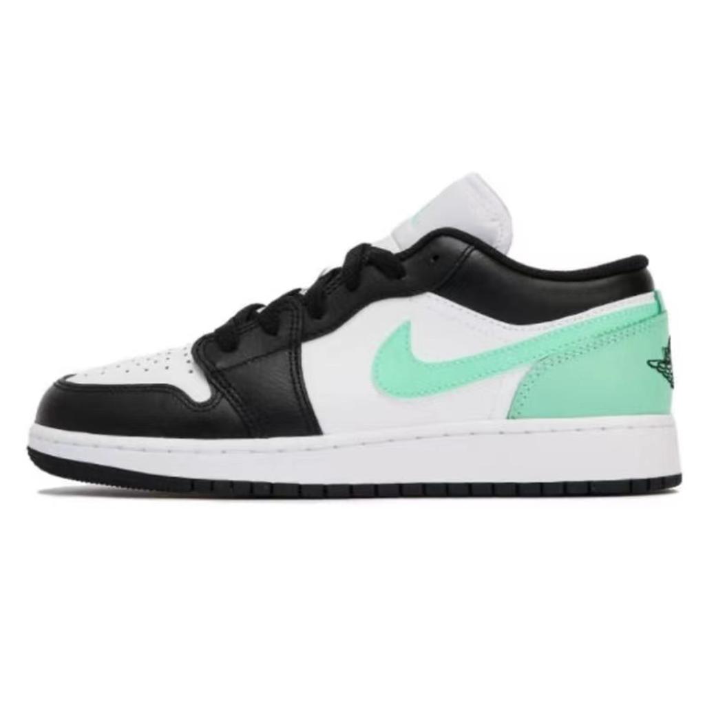 Jordan Air Jordan 1 Амортизация Нескользящая Износостойкая Низкие Винтажные Баскетбольные Кроссовки Женские Черно-Розовые 553560-131(Команда44-)