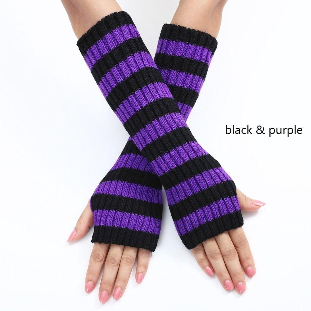 Arm Warmers Arm Warm Gloves Knitted Elbow Mittens Fashion Ankle Wrist Sleeves Girls Women