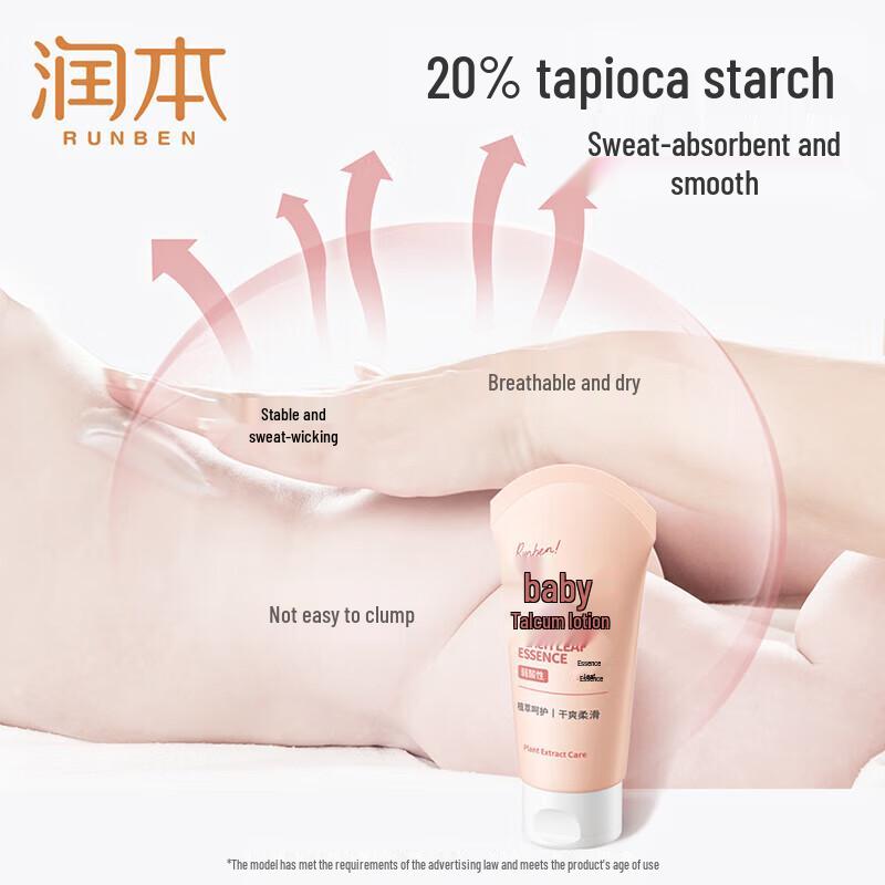 Runben Baby Peach Leaf Soothing Lotion (2 x 80g)