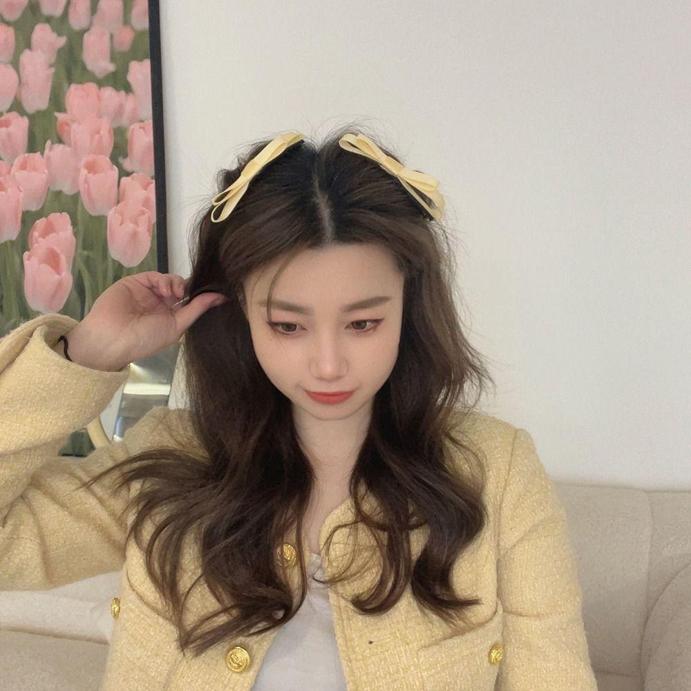 Ornament For Girl Barrettes Bowknot Hair Comb Hair Accessories Korean Style Hair Clip Bow Hairpin