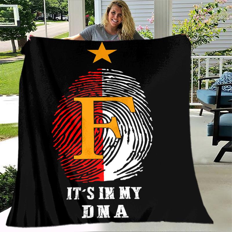 1pc Blanket - Feyenoord Rotterdam logo Print Design, Lightweight Blanket for Sofa, Bed- Soft &Warm, Gift for All Seasons