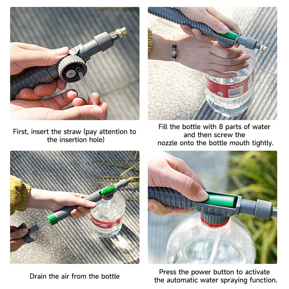 Ручной опрыскиватель Регулируемая насадка с воздушным насосом высокого давления Головка распылителя для бутылки для напитков Садовые принадлежности для полива Ирригационный разбрызгиватель Садовый инструмент
