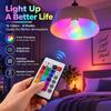 Adjustable Brightness Dimmable Light Bulb Multicolor Lighting Tools RGB Color Changing Light Bulb
