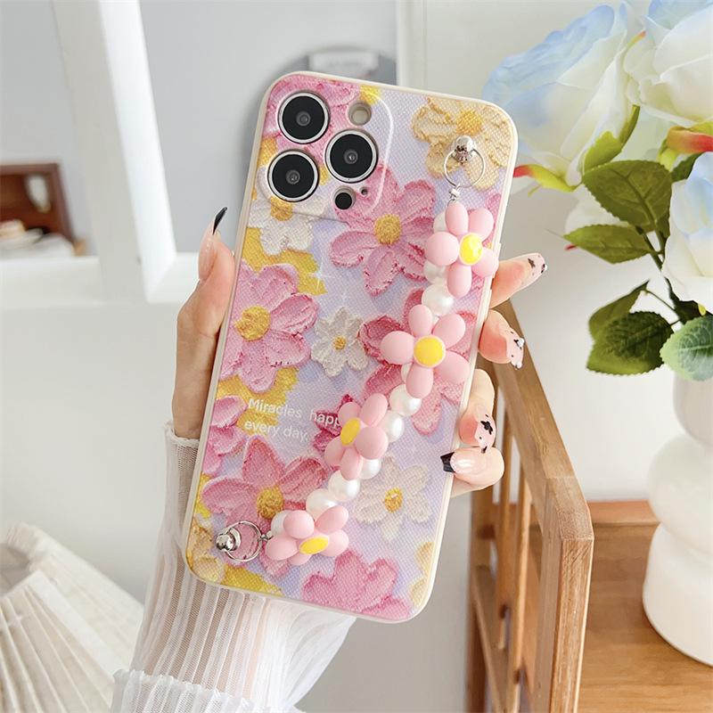 Чехол-цепочка с цветами для женщин для Infinix Hot 50/40 Pro & 20S