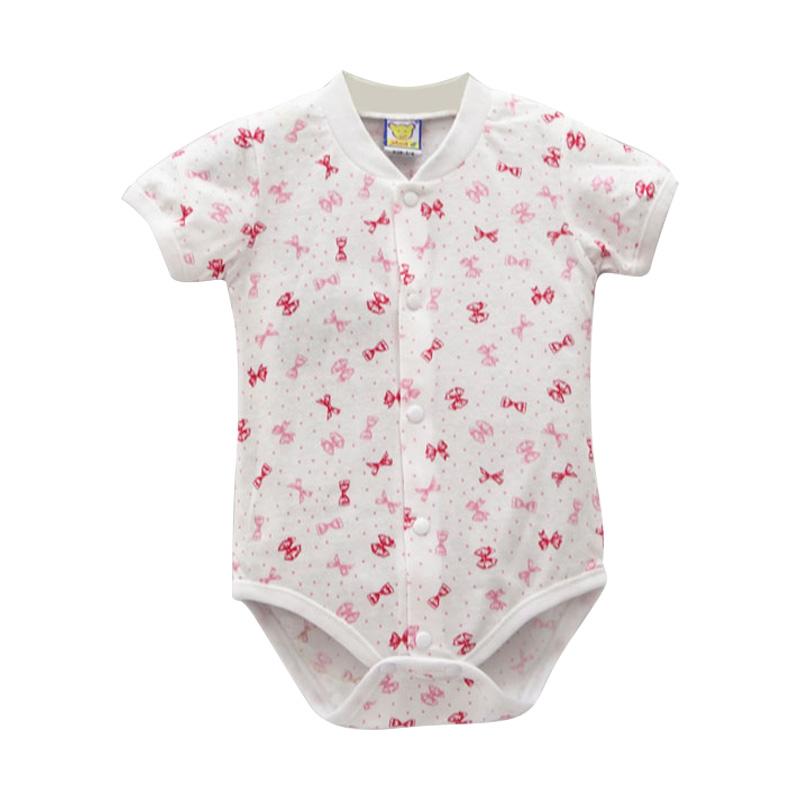 Baby 100% Cotton Short Sleeve Romper Boys And Girls Summer Printing O Neck Snap Button Newborn Clothing