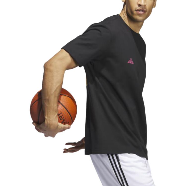 adidas Футболка Metaverse Oasis Hoops черная мужская уличная одежда IM4636