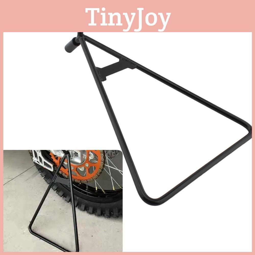 Black Heavyduty Triangle Support Stand Optimized For Offroad Motorcycle Tasks Maintenance