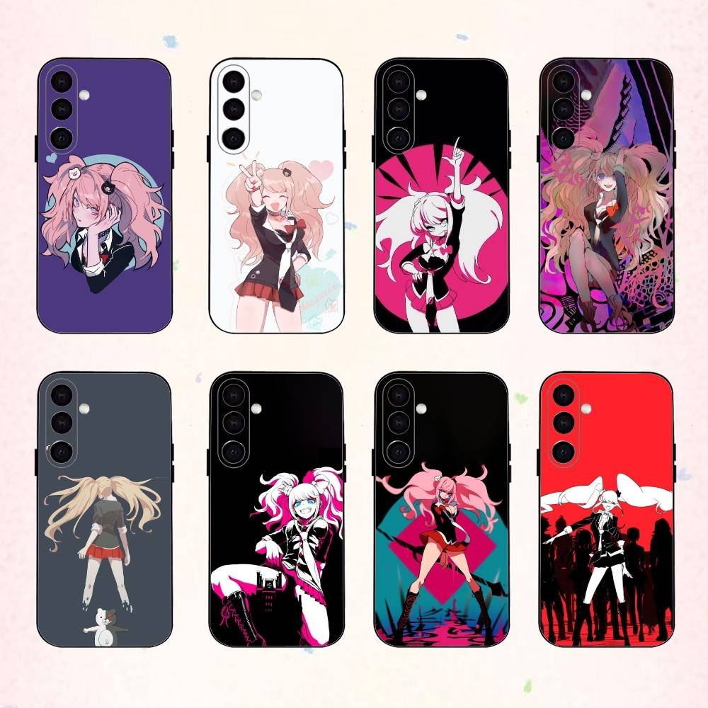 J-Junko E-Enoshima Anime phone Case For Samsung Galaxy A73,A72,A71,A70,A53,A52,A51,Others Soft Black Shell