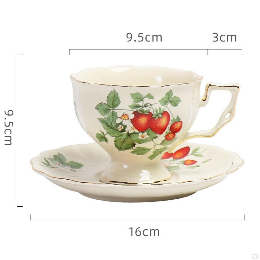 Керамическая кофейная чашка и блюдце Набор Кружка Портативная с ручкой Свадебный подарок Уникальный настольный
