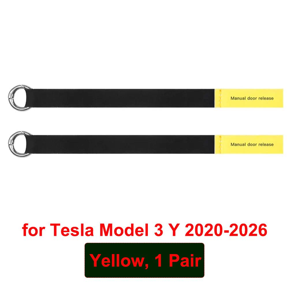 Для Tesla Model 3 Y 2026 Juniper Аварийный трос безопасности задней двери Инструмент для открытия двери со стикером Модель 3 Highland Аксессуары9FE