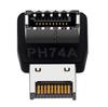 USB3.1 Type E Connector 90 Degree Angled Elbow Type C Converter Cable Splitter for Computer Mainboard Front Panel USB Adapter