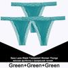 FINETOO 3PCS/Set Sexy S-XL Women Cotton Panties G-string Woman's Underwear Girl Lace Female Lingerie T-Back Lady Thong Intimates