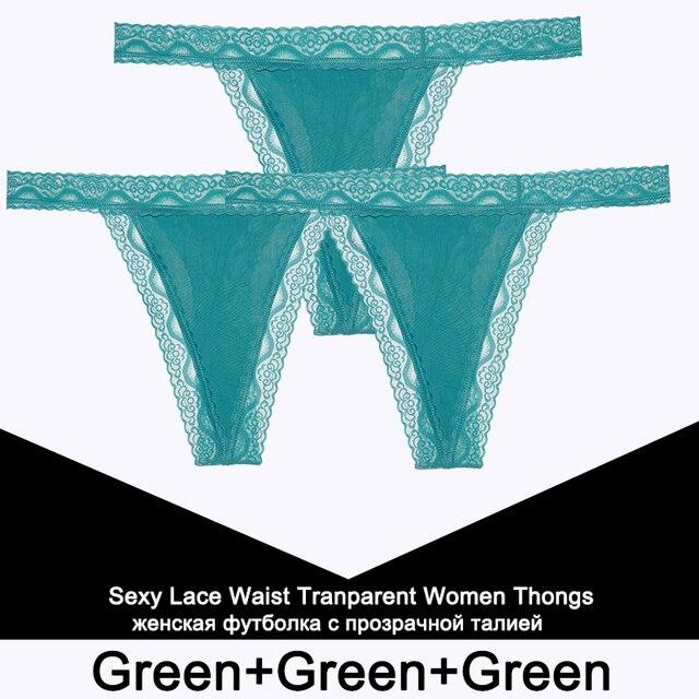 FINETOO 3PCS/Set Sexy S-XL Women Cotton Panties G-string Woman's Underwear Girl Lace Female Lingerie T-Back Lady Thong Intimates