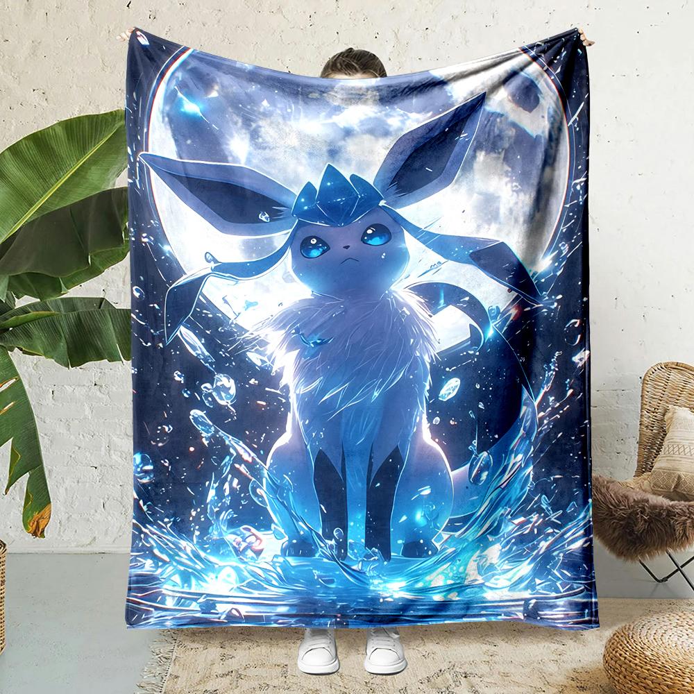 1 шт. Японские игры E-Eevee Umbreon Мультяшное одеяло Аниме Мягкое пушистое плюшевое одеяло Диван Офисное одеяло Плед Пикник Пляжное полотенце