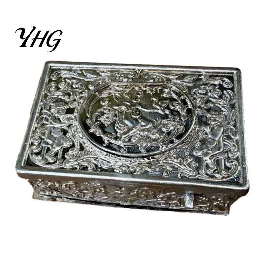 Wedding Anniversary Keepsake Automatic Pop Up Bird Music Box with Mechanical Singing Bird, Vintage Gold Alloy Interactive Lid Ornament Jewelry