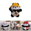 Delightful Mini Plush Panda Keychain Doll Cuddly Stuffed Animal Pendant