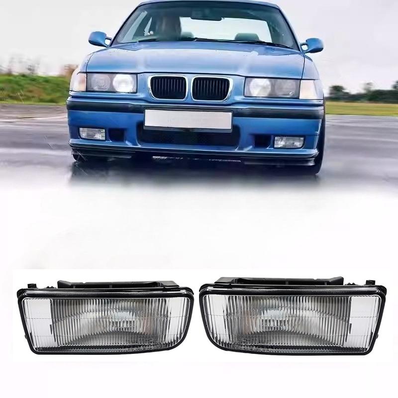 Car Fog Light Housing Front Bumper Defogging Lamp Cover with Bulbs for BMW 3 Series E36 318 320 323 325 328i 1992-1998