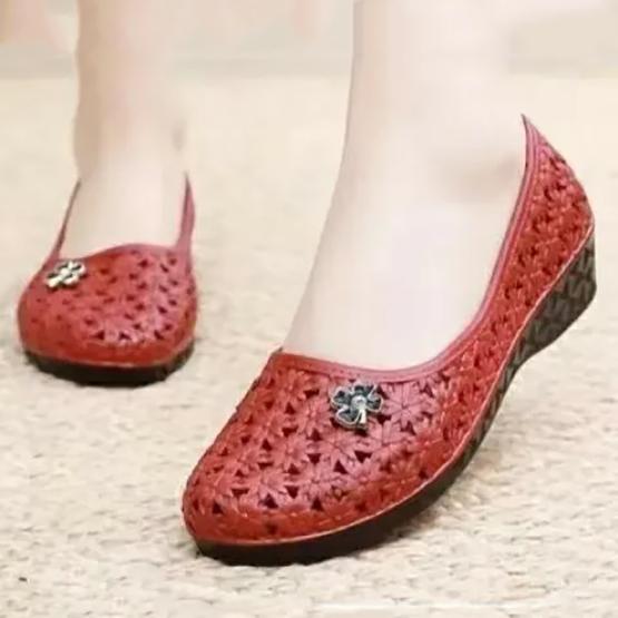 WTEMPO Полые дождевые туфли весна лето большие размеры однотонные одинарные туфли женские низкий толстый каблук нескользящие неглубокие повседневные сандалии