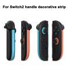 For Switch 2 JoyCon Replaceable Decorative Strip ABS Protective Controller Skin Anti-scratch Anti-slip Decorative Cover