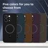 Magnetic Leather Case for iPhone 17 16 15 14 13 Pro Max Air 16e Cover Soft Shockproof Full Camera Protector Mag-safe Shell Funda