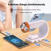 Магнитный беспроводной держатель для мобильного телефона, беспроводная быстрая зарядка для мобильного телефона, беспроводное зарядное устройство четыре в одном